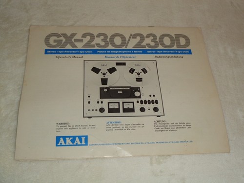 Akai stereo tape - stereo, recorder/tape