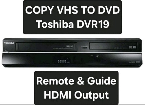 Toshiba dvr19dtkb2 vhs dvd - vhs,
