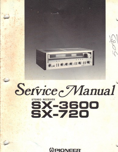 Pioneer manuale servizio sx - manuale,