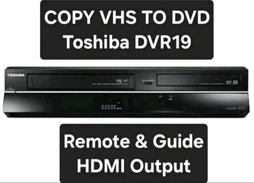 Toshiba dvr19dtkb2 vhs - toshiba, dvd