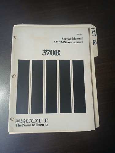 Scott 370r manuale servizio - scott,