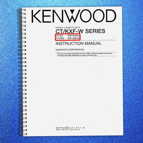 Kenwood 203 2050 - ct-203,