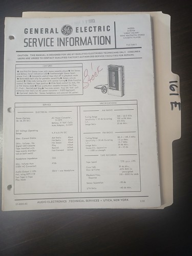 5273a manuale di servizio - ge,