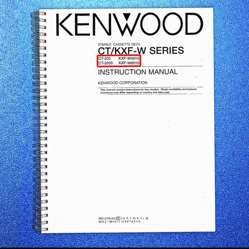 Kenwood 203 2050 kxf w4010 - kenwood, kxf-w4010