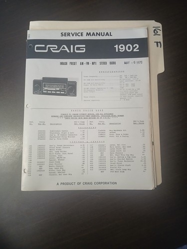 Craig 1902 manuale - 1902,