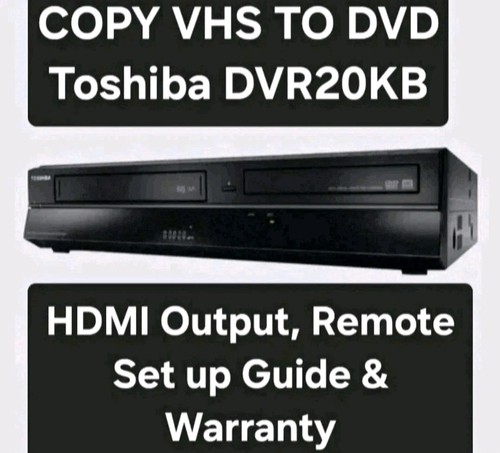 Toshiba dvr20 copia vhs - vhs, su