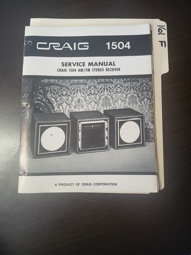 Craig 1504 manuale servizio - craig,