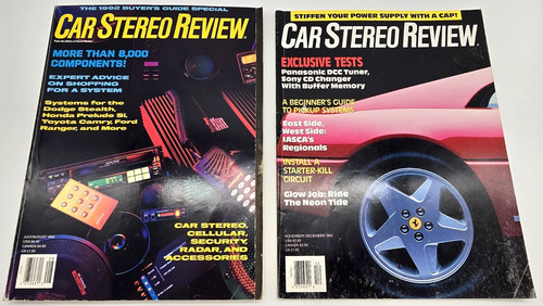 Car stereo review magazine lot - review,