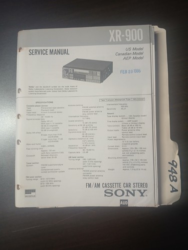 Sony 900 manuale - sony, di